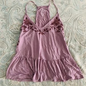 American Eagle Soft and Sexy Embroidered Tank